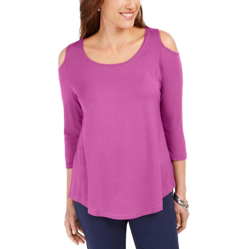 NWT JM Collection Plus Top Plus Size Purple 2X